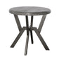 Steve Silver Alamo - Round End Table - Gray AL700E FredCo