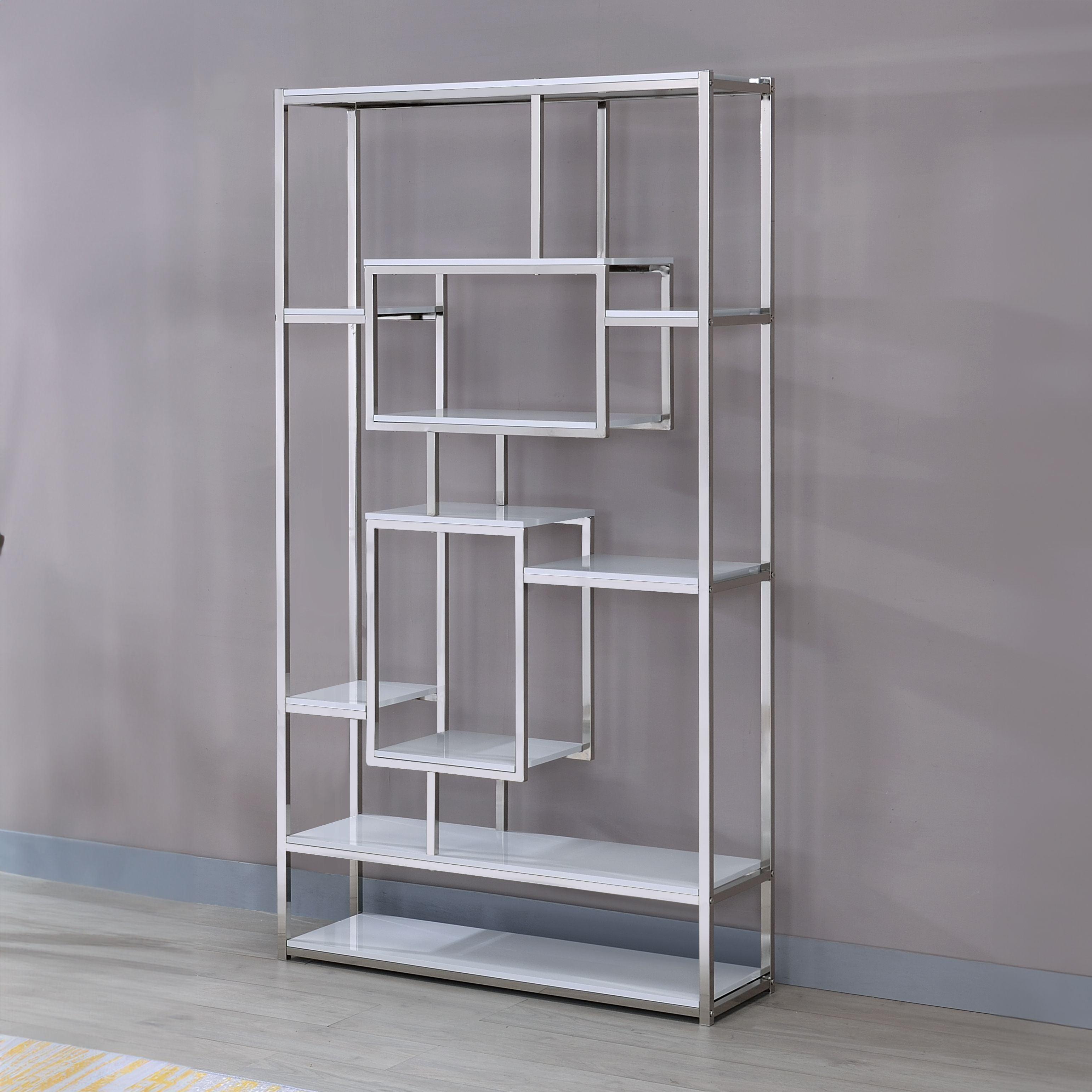 Steve Silver Alize - Bookcase - White AZ250BW | FredCo