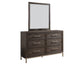 Steve Silver Broomfield - Dresser And Mirror - Dark Brown BR950DRMR FredCo