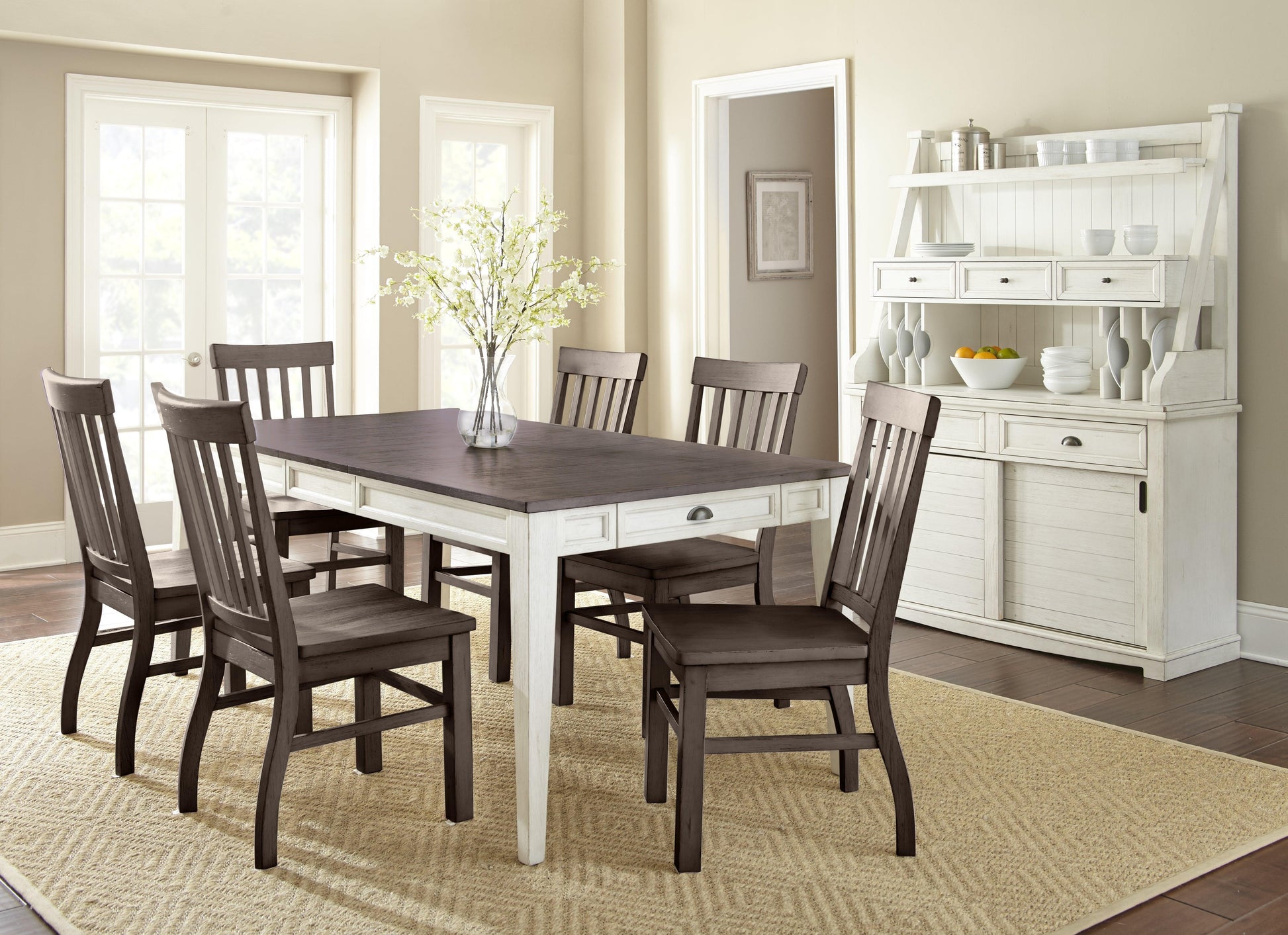 Steve Silver Cayla - 7 Piece Dining Set - Dark Brown CY400TK7PC FredCo
