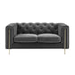 Steve Silver Charlene - Velvet Loveseat - Gray CH100LGY FredCo