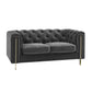 Steve Silver Charlene - Velvet Loveseat - Gray CH100LGY FredCo
