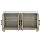 Steve Silver Csrena - Lighted White Marble Sideboard - Brown CA520WSB FredCo