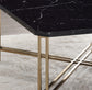 Steve Silver Daxton - Faux Marble Top Square Cocktail Table - Black DX100C FredCo