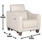 Steve Silver Dual-Power Recliner: Transitional Design, Top Grain Leather GI850RI FredCo