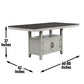 Steve Silver Hyland - 7 Piece Dining Set - Pearl Silver HY5007PC FredCo