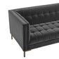 Steve Silver Isaac - Channel Stitch Velvet Sofa - Gray IC100SGY FredCo