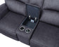 Steve Silver Lovell - Power Console Loveseat - Dark Gray LO5168CLC FredCo