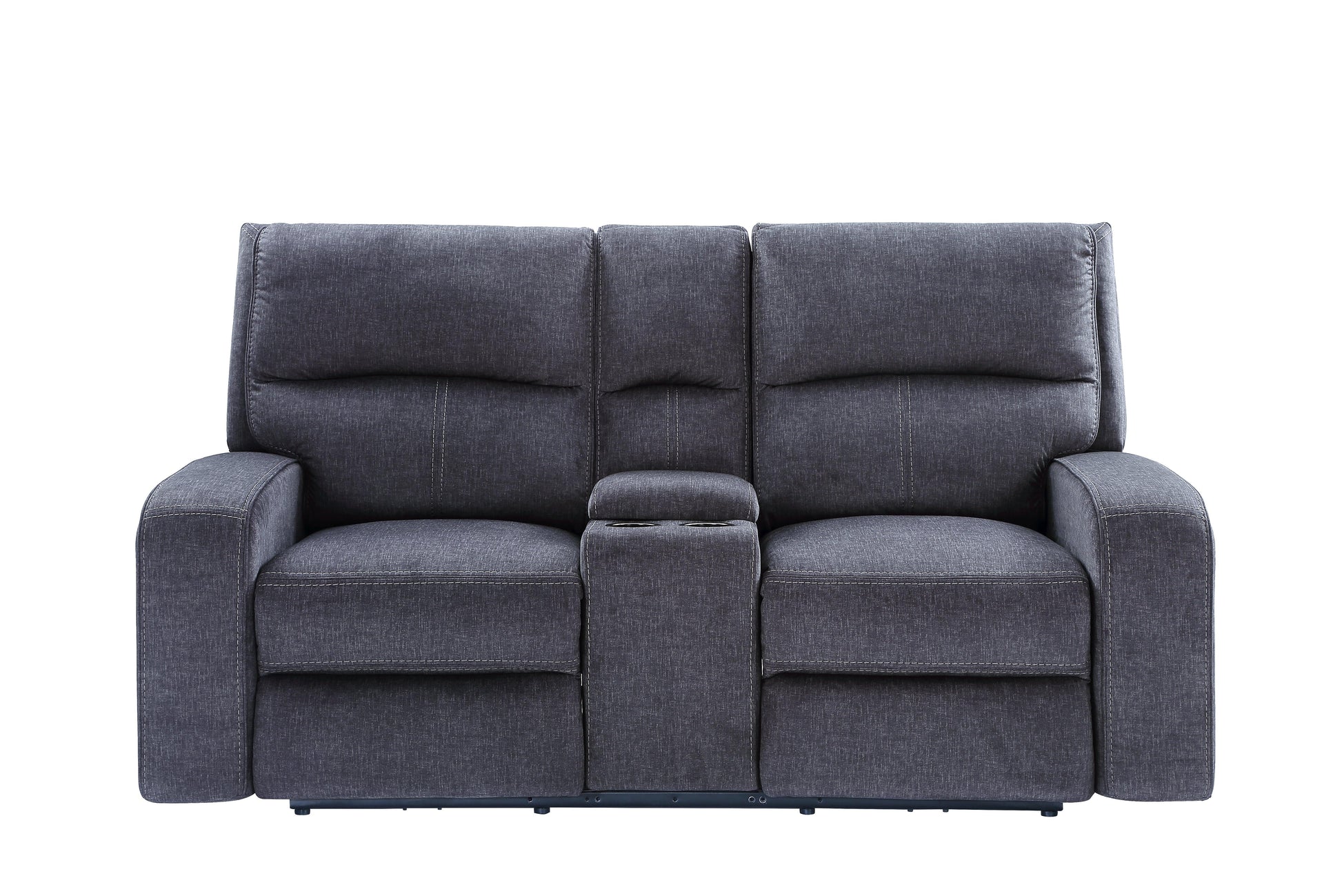 Steve Silver Lovell - Power Console Loveseat - Dark Gray LO5168CLC FredCo
