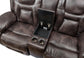 Steve Silver Oportuna - Dual Power Console Loveseat - Dark Brown OP70061CLC FredCo