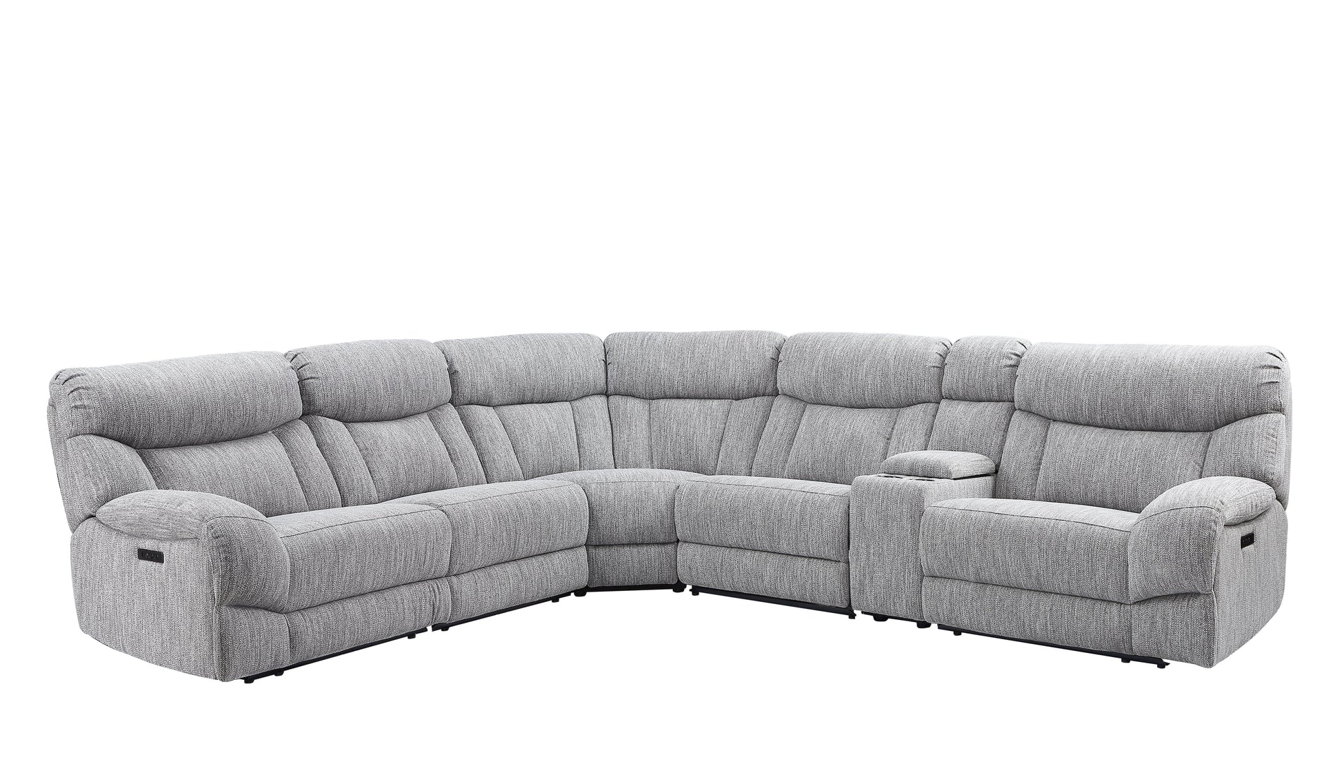 Steve Silver Park City - 6 Piece Sectional - Pearl Silver AR70172-6PC FredCo