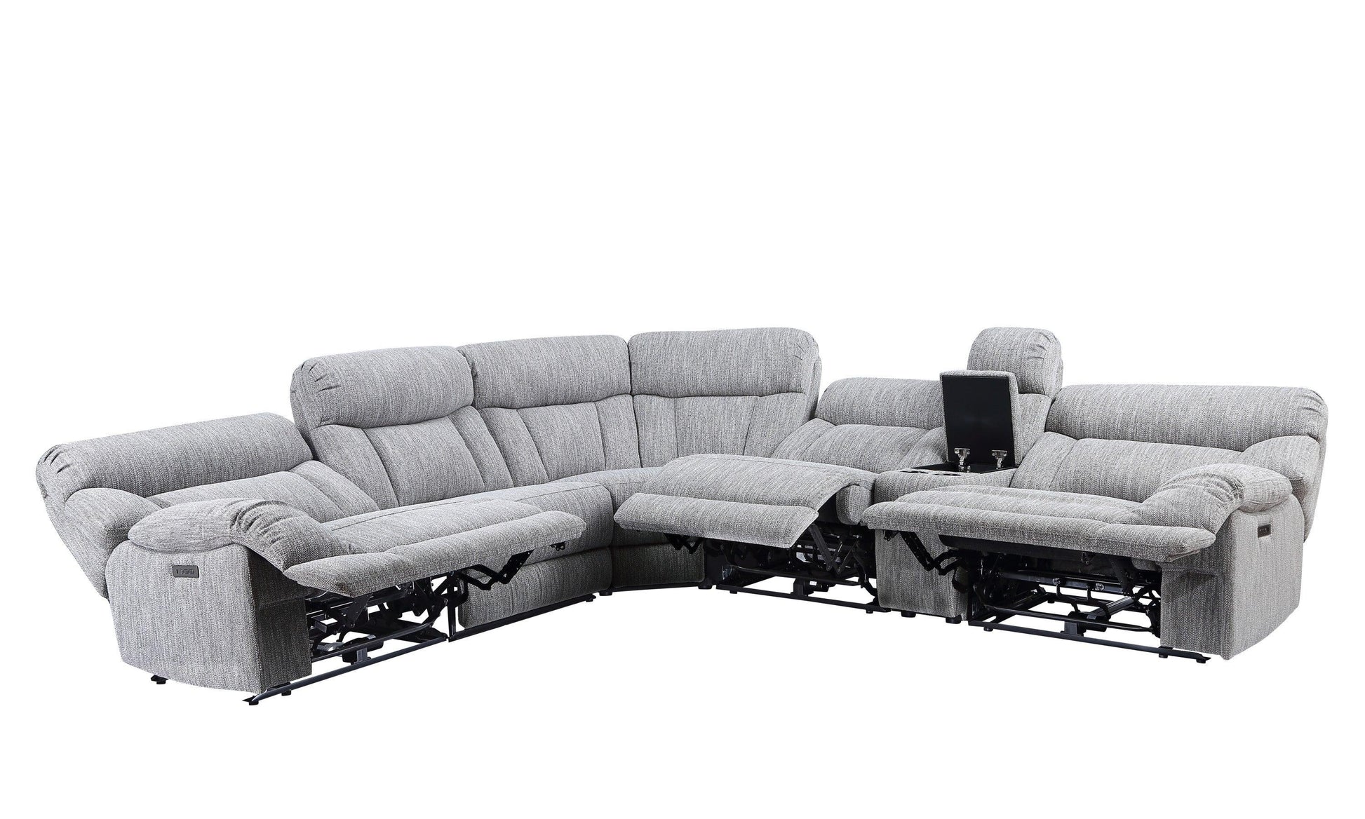 Steve Silver Park City - 6 Piece Sectional - Pearl Silver AR70172-6PC FredCo