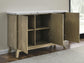 Steve Silver Vida - White Marble Top Server - Dark Brown VD500WSV FredCo