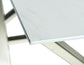 Steve Silver Zurich - End Table With Faux White Marble Top - White ZU100E FredCo