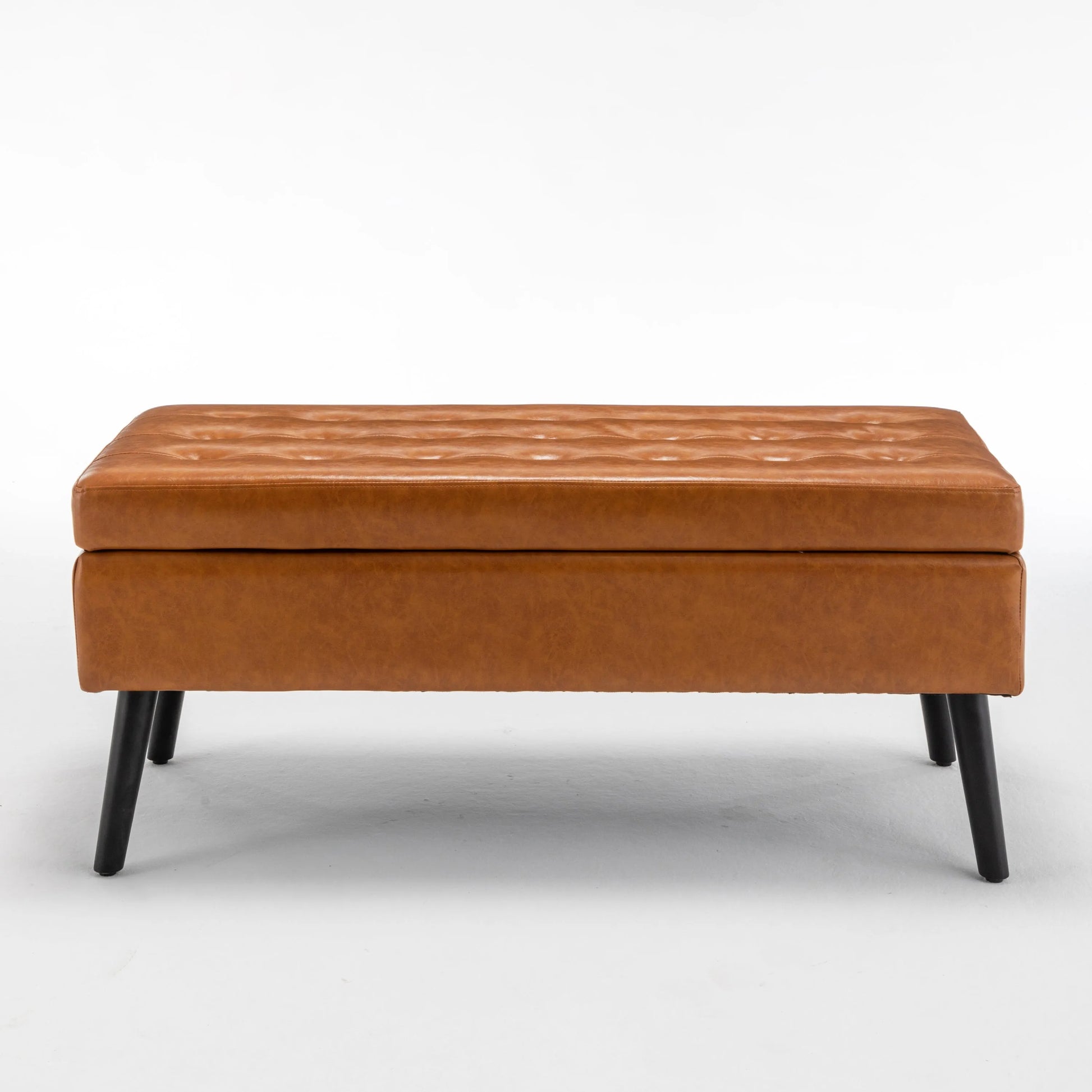 Storage Bench with Storage Bench Brown Leather Bench FredCo
