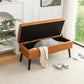 Storage Bench with Storage Bench Brown Leather Bench FredCo