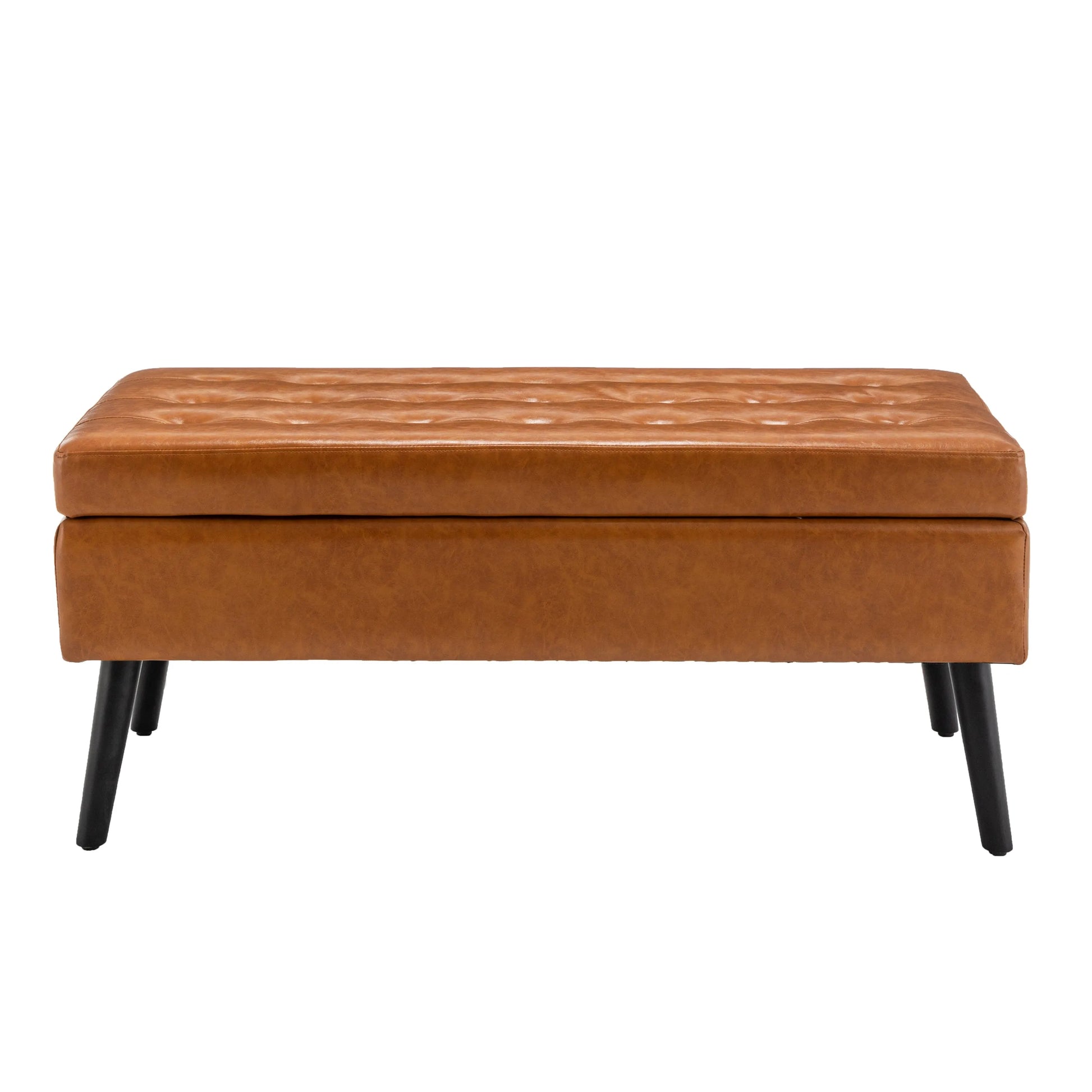 Storage Bench with Storage Bench Brown Leather Bench FredCo