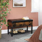 Storage Box Padded Bench FredCo