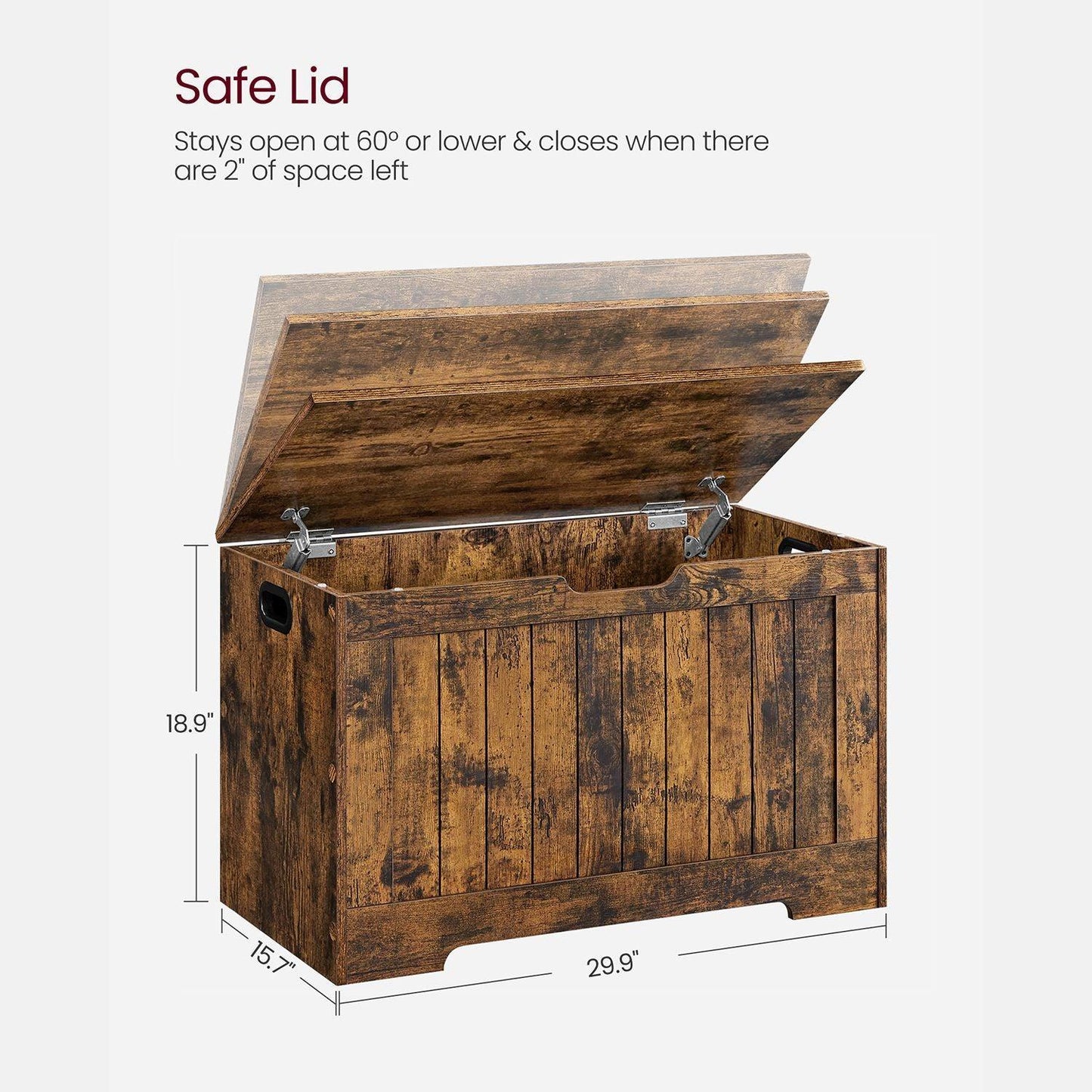 Storage Chest with 2 Safety Hinges FredCo
