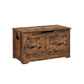 Storage Chest with 2 Safety Hinges Rustic Brown FredCo