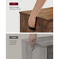 Storage Chest with 2 Safety Hinges Rustic Brown FredCo