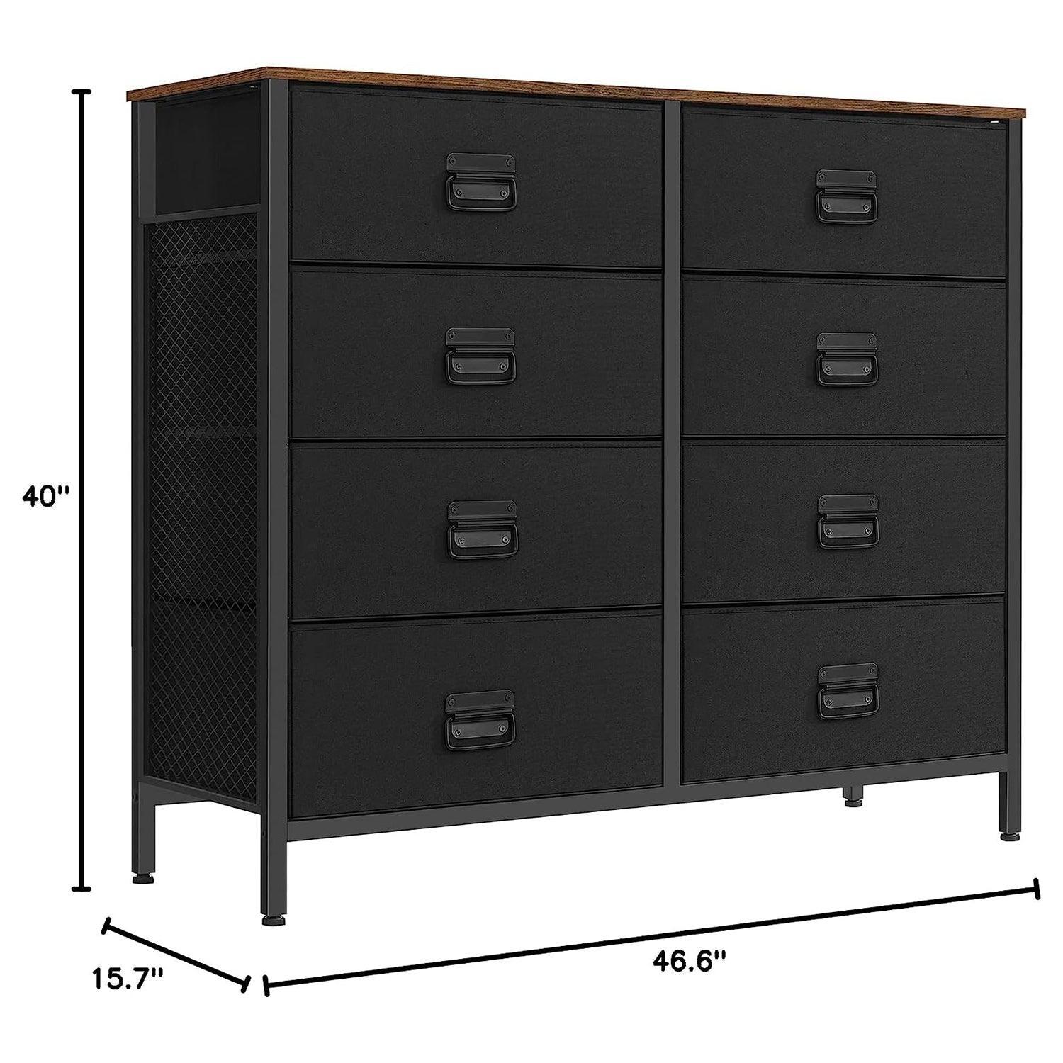 Storage Organizer Unit with 8 Fabric Drawers FredCo