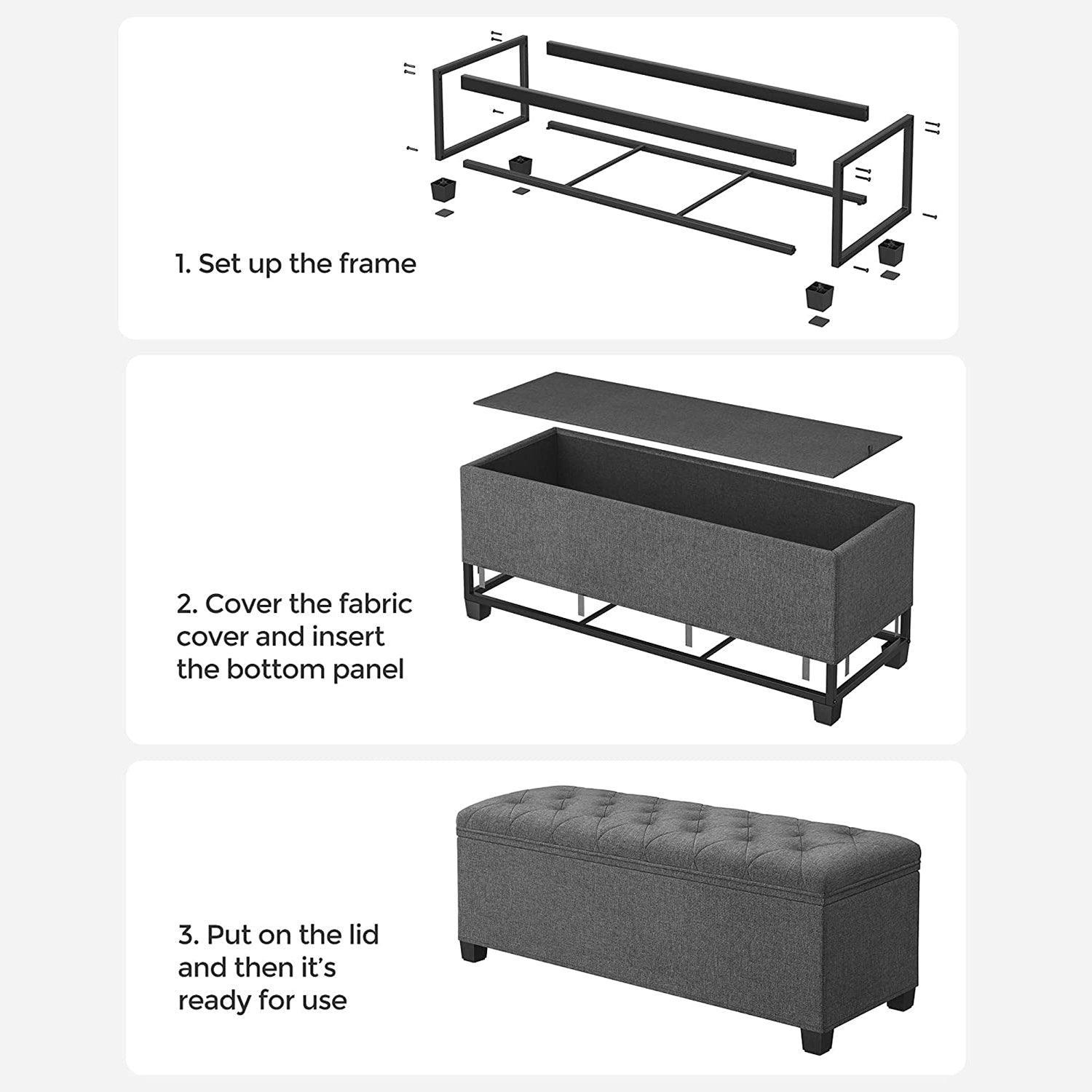Storage Ottoman Bench FredCo