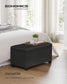 Storage Ottoman Bench Black FredCo