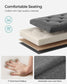 Storage Ottoman Bench Dark Gray FredCo