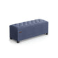 Storage Ottoman Bench Light Denim Blue FredCo