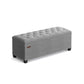 Storage Ottoman Bench Light Gray FredCo