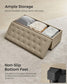 Storage Ottoman Bench Light Taupe FredCo