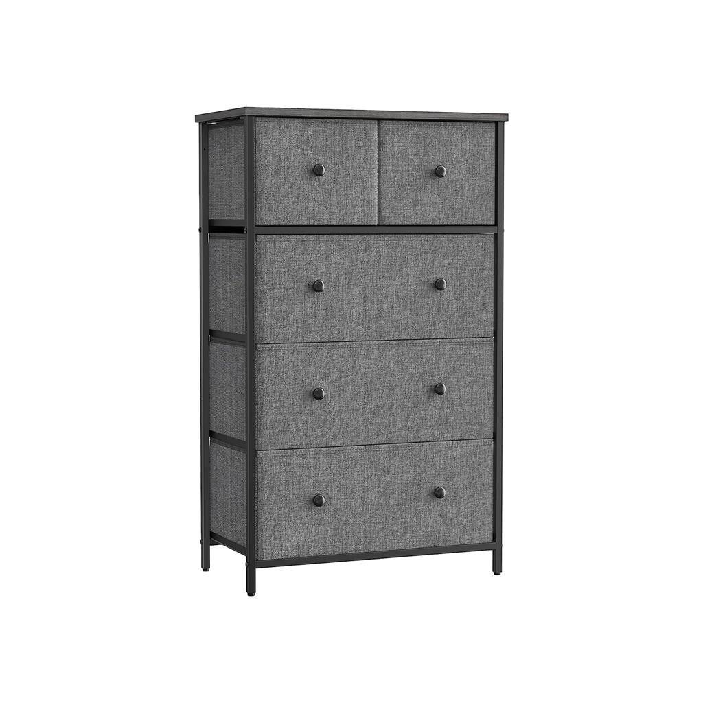 Storage Tower with 5 Fabric Drawers FredCo