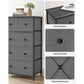 Storage Tower with 5 Fabric Drawers FredCo