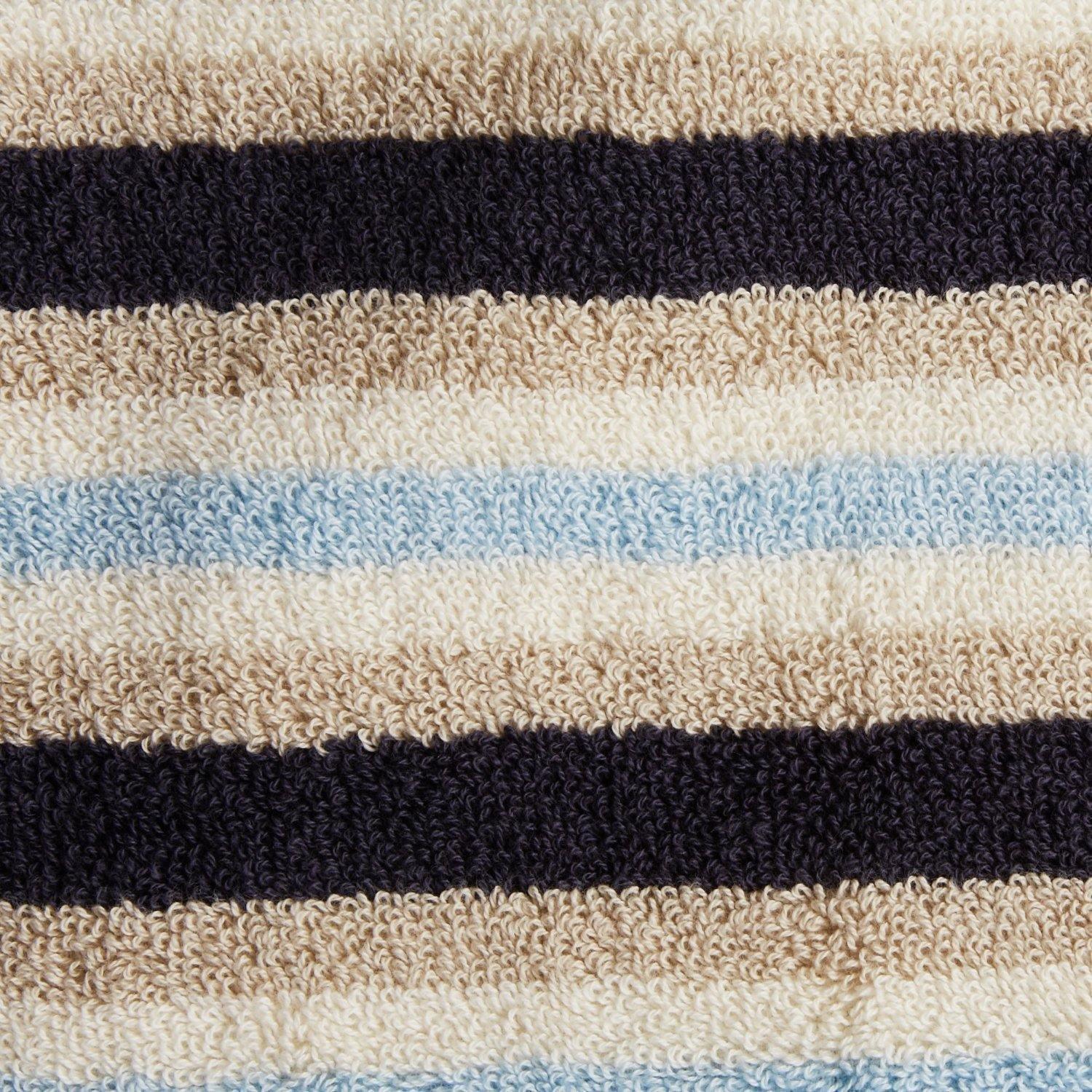 Stripes 100% Combed Cotton 2-Piece Bath Sheet Towels FredCo