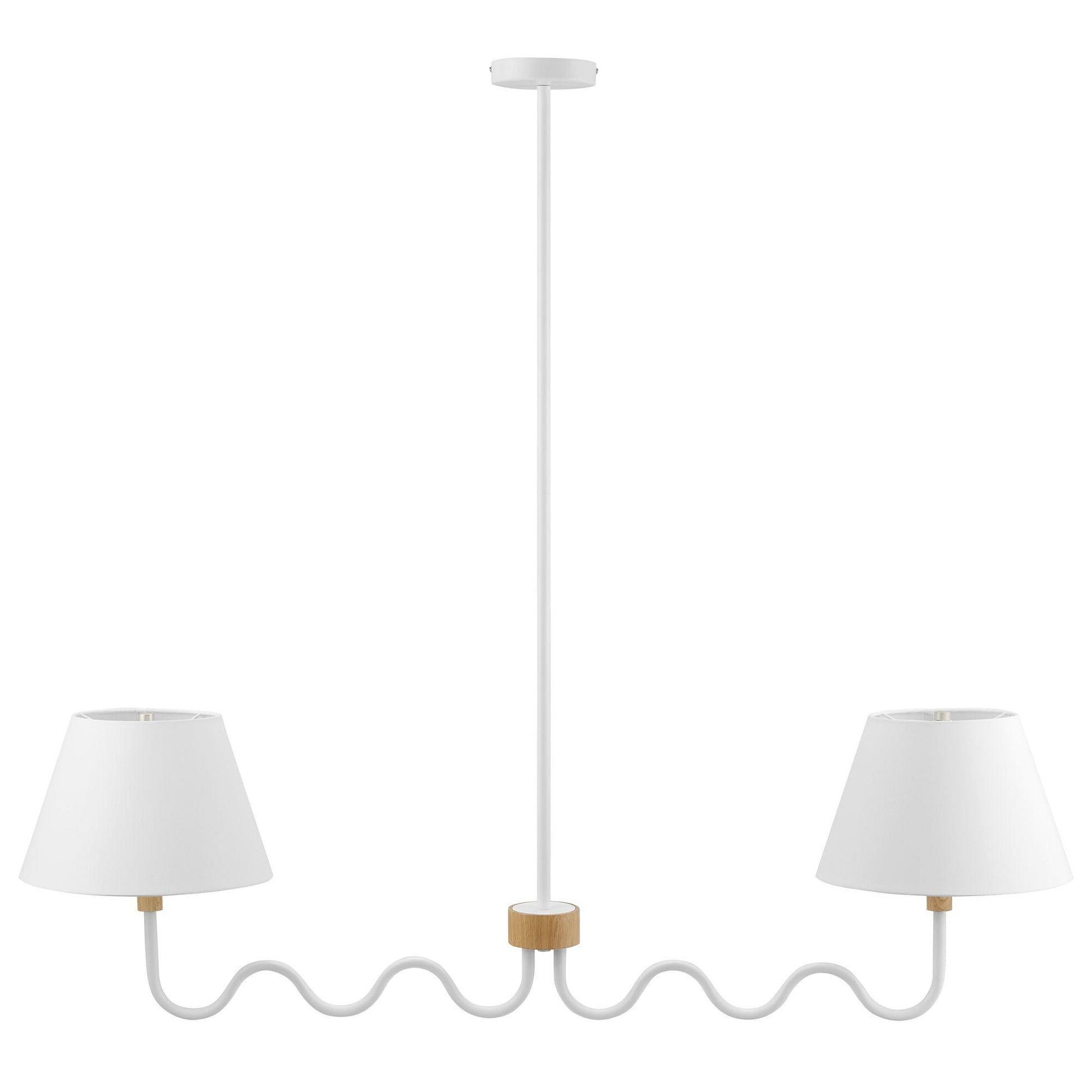 Sunlit Squiggle 2-Arm Pendant Light by Modway FredCo