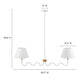 Sunlit Squiggle 2-Arm Pendant Light by Modway FredCo