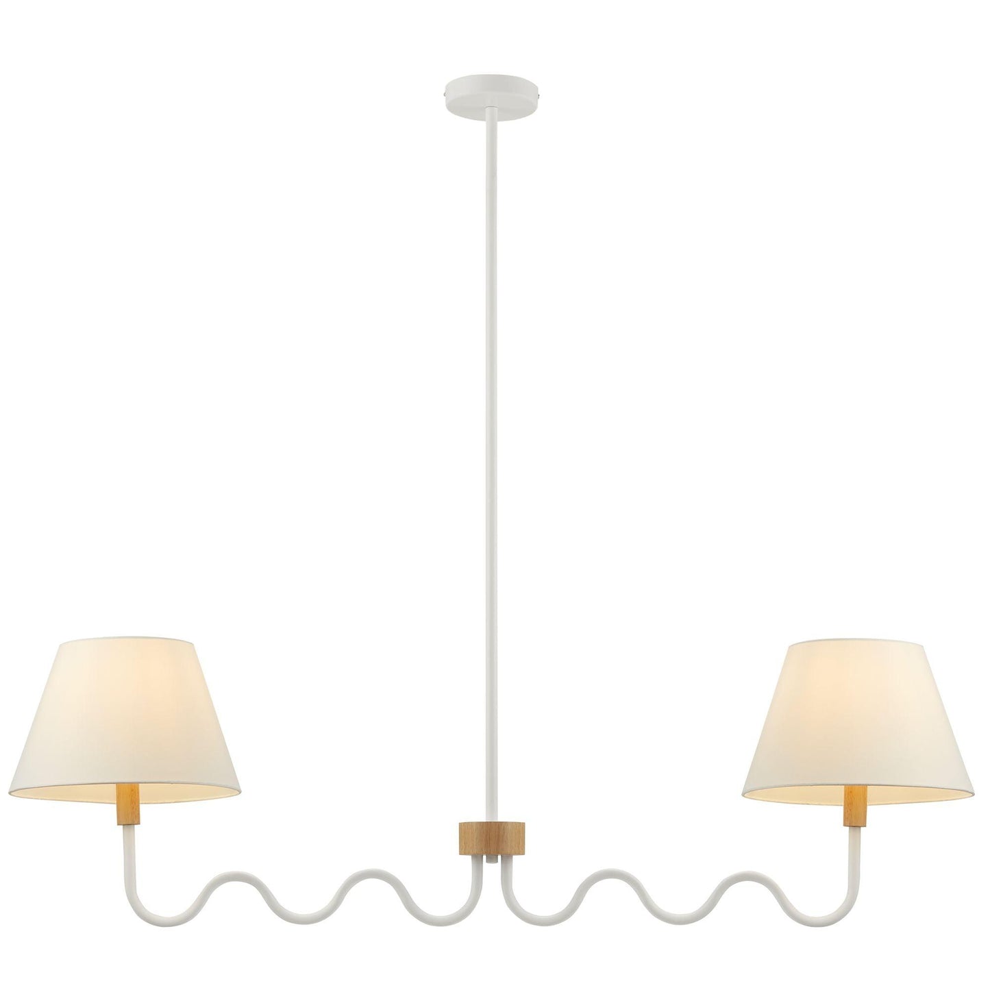 Sunlit Squiggle 2-Arm Pendant Light by Modway FredCo