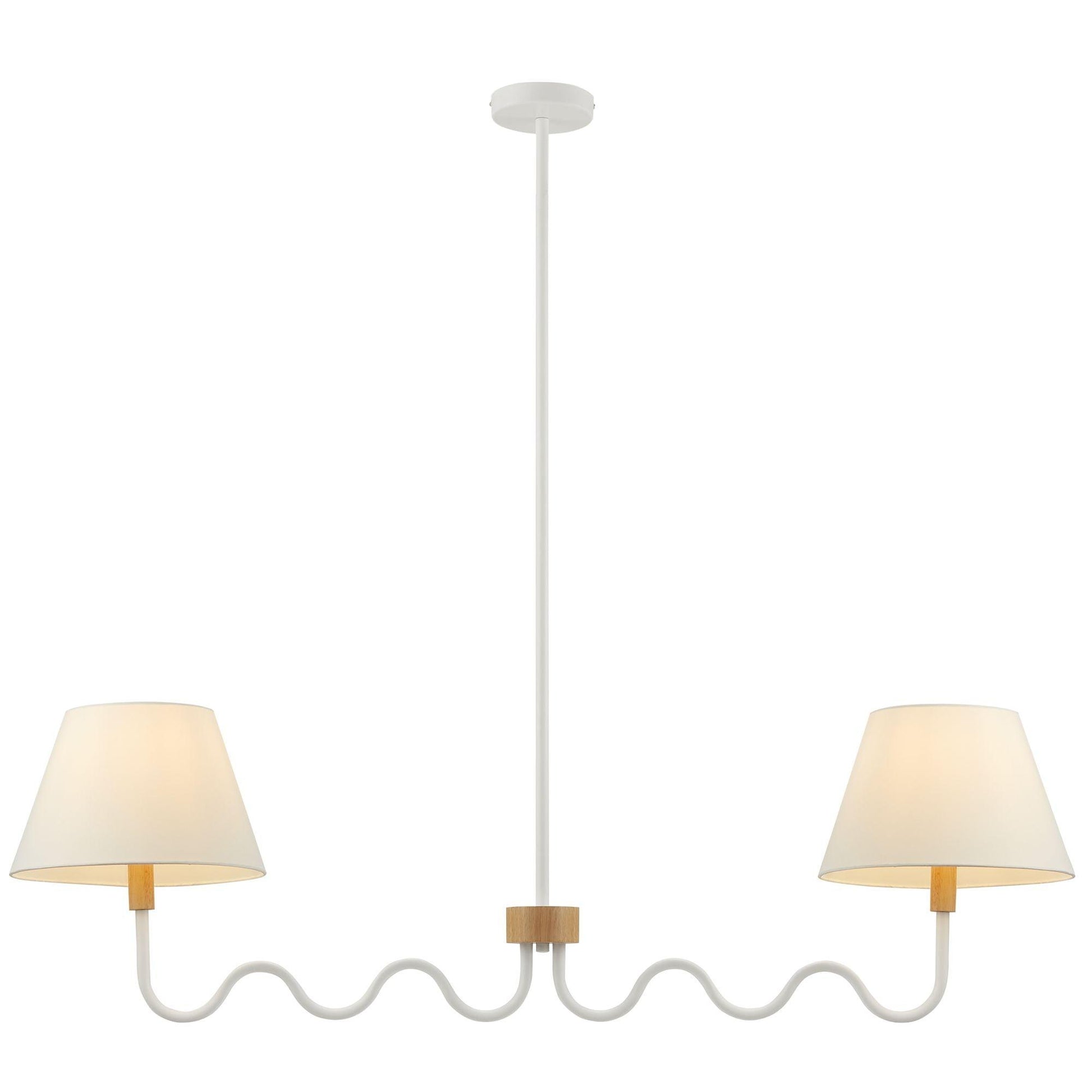 Sunlit Squiggle 2-Arm Pendant Light by Modway FredCo