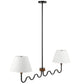 Sunlit Squiggle 2-Arm Pendant Light by Modway FredCo