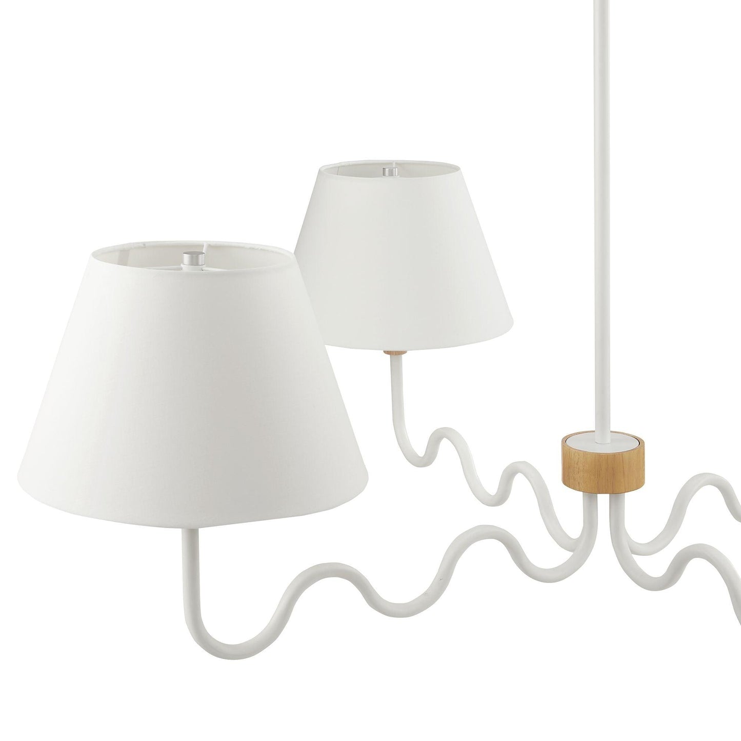 Sunlit Squiggle 4-Arm Pendant Light by Modway FredCo