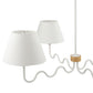 Sunlit Squiggle 4-Arm Pendant Light by Modway FredCo