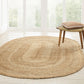 Superior Natural Braided Collection Hand Woven Jute Rug FredCo
