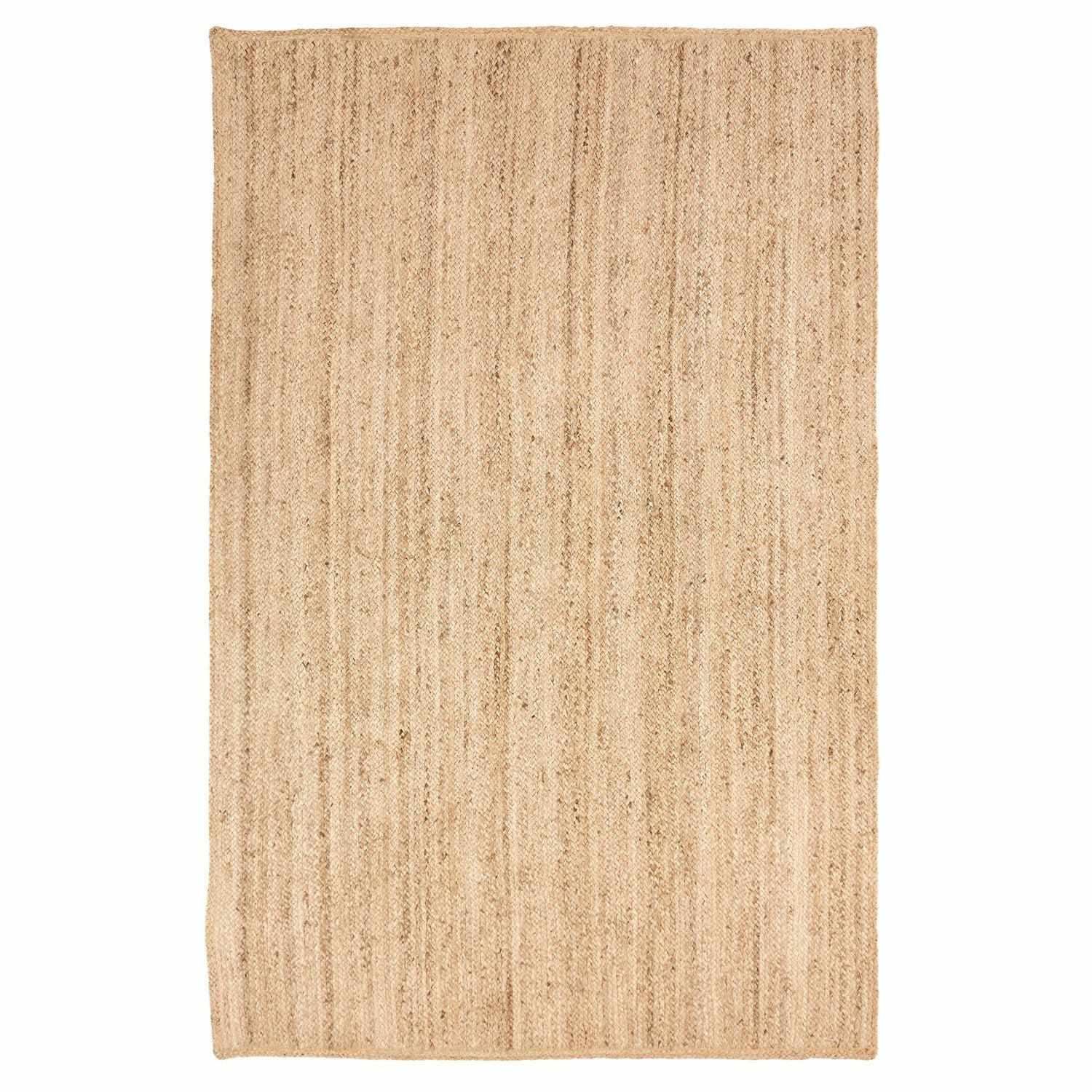 Superior Natural Braided Collection Hand Woven Jute Rug FredCo
