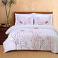 Swallow 100% Cotton Floral Embroidered Duvet Cover Set FredCo