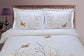 Swallow 100% Cotton Floral Embroidered Duvet Cover Set FredCo