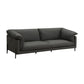 Tadi Black Top Grain Leather Sofa FredCo