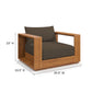 Tahoe 2-Piece Outdoor Patio Acacia Wood Armchair and Ottoman Set by Modway EEI-6800 FredCo