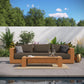 Tahoe 2-Piece Outdoor Patio Acacia Wood Sofa and Coffee Table Set by Modway EEI-6799 FredCo