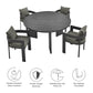 Tahoe 5-Piece Outdoor Patio Aluminum Dining Set by Modway FredCo